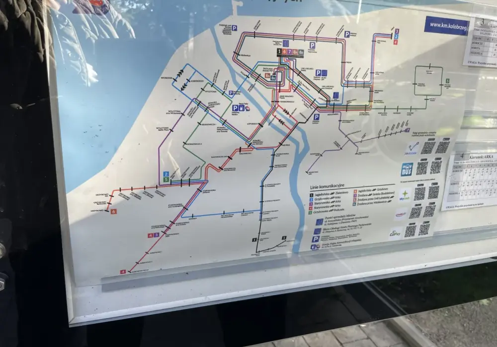 Dworzec PKP w Kołobrzegu - mapa, plaża i port