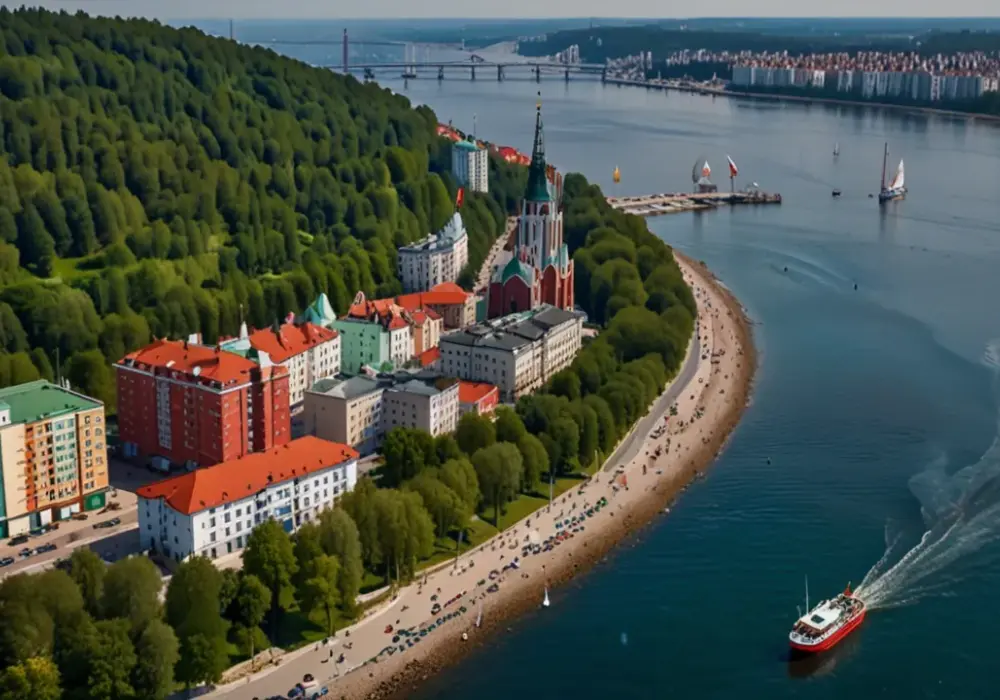 Panorama Gdyni z lotu ptaka: Kolejka na Kamienną Górę kusi widokami