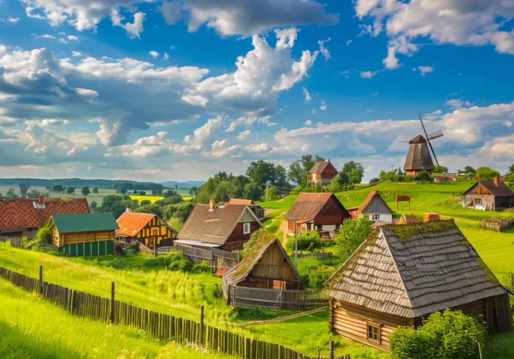 Skansen w Nadolu na Kaszubach: odkryj tradycyjną architekturę regionu