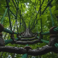 Park Linowy Alfa Łeba: miejska dżungla dla miłośników adrenaliny