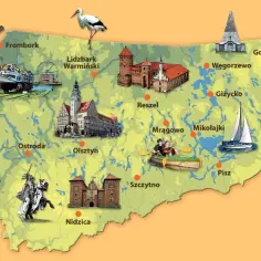 Warmińsko-mazurskie: mapa turystyczna z najlepszymi atrakcjami