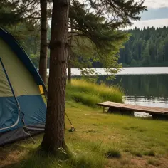 Namiot z widokiem na jezioro: Oto top pól namiotowych na Kaszubach!