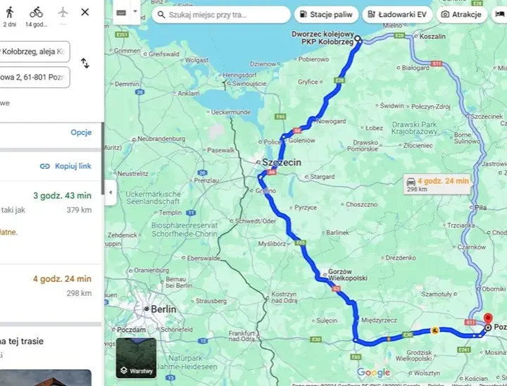 Poznań Kołobrzeg ile km? Sprawdź, jak szybko dotrzeć!