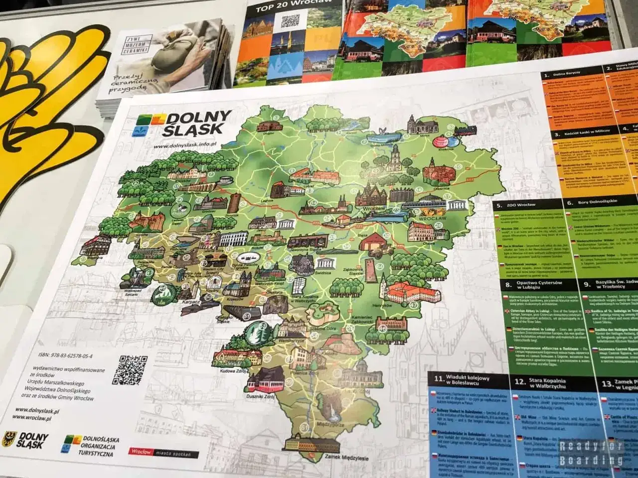 Mapa Dolnego Śląska z zaznaczonymi ciekawymi miejscami 200 km od Łodzi. Zobacz zamki, pałace i przyrodę!